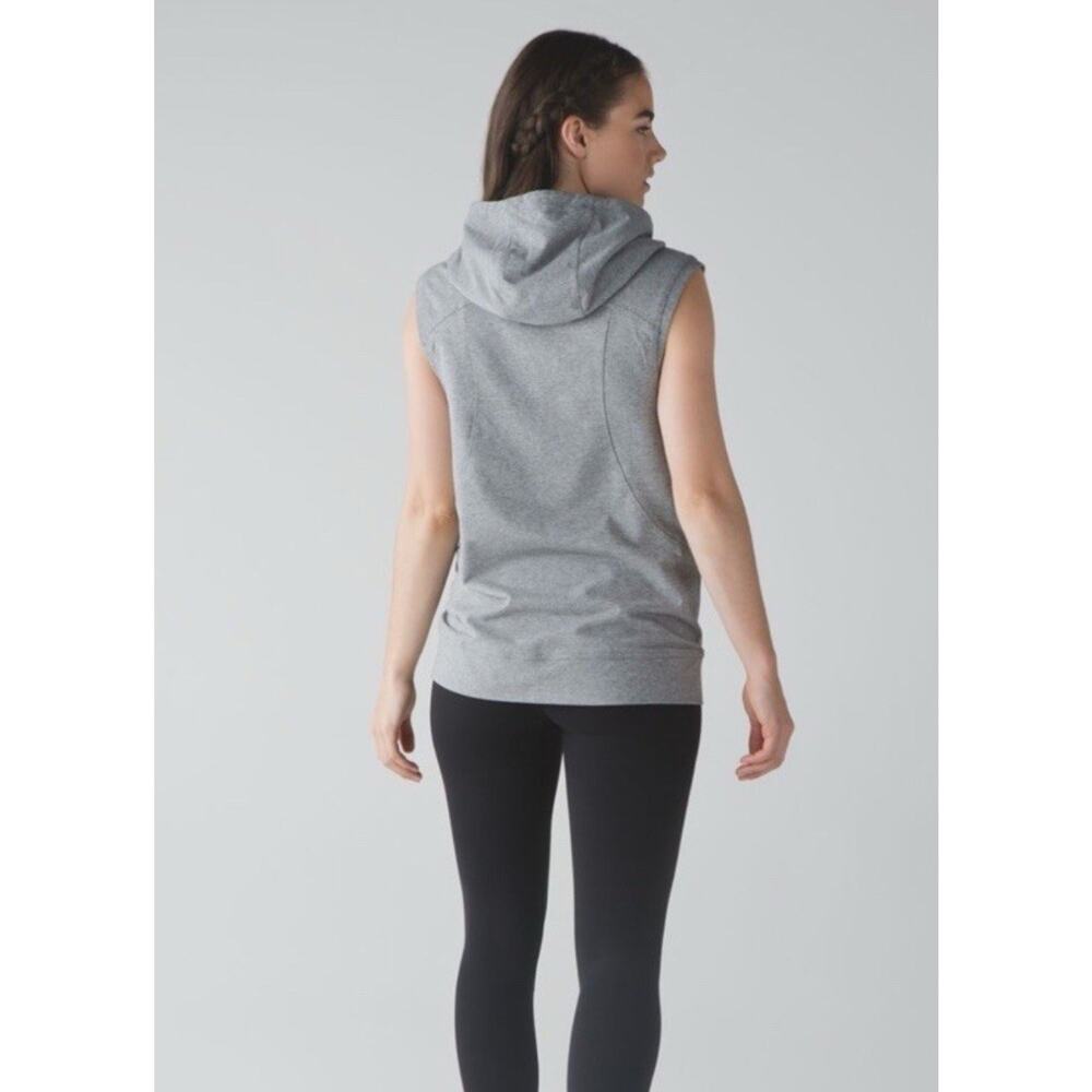 Lululemon Blissed Out Sleeveless Hoodie Vest Gray - Women’s SIZE 4